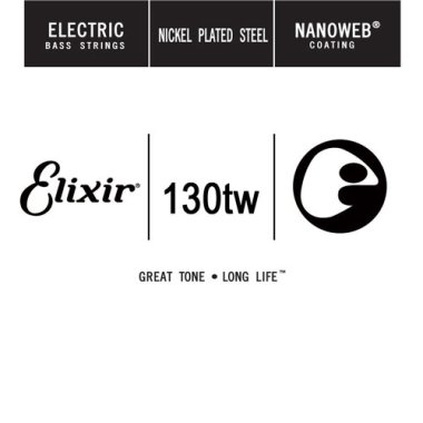 Elixir 15432 Nanoweb Coated Electric Bass .130tw Tapered, Single