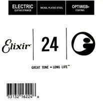 Elixir 16224 Electric Guitar NPS OPTIWEB Coating, Single String .024