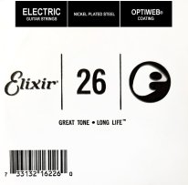 Elixir 16226 Electric Guitar NPS OPTIWEB Coating, Single String .026