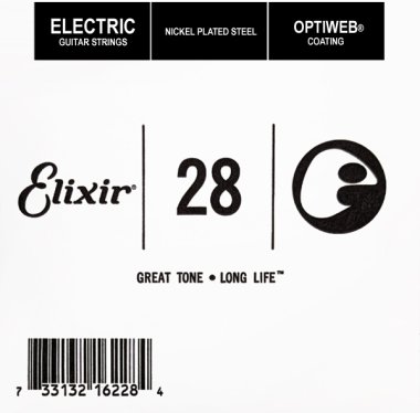 Elixir 16228 Electric Guitar NPS OPTIWEB Coating, Single String .028