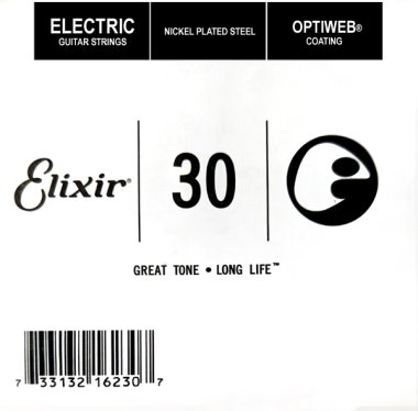 Elixir 16230 Electric Guitar NPS OPTIWEB Coating, Single String .030