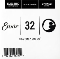 Elixir 16232 Electric Guitar NPS OPTIWEB Coating, Single String .032