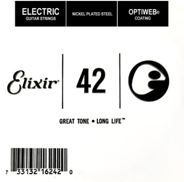 Elixir 16242 Electric Guitar NPS OPTIWEB Coating, Single String .042