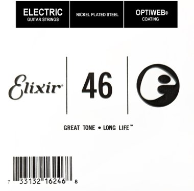 Elixir 16246 Electric Guitar NPS OPTIWEB Coating, Single String .046
