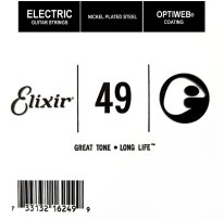 Elixir 16249 Electric Guitar NPS OPTIWEB Coating, Single String .049