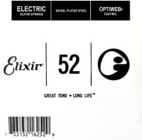 Elixir 16252 Electric Guitar NPS OPTIWEB Coating, Single String .052