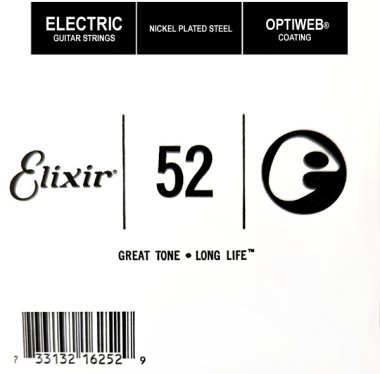 Elixir 16252 Electric Guitar NPS OPTIWEB Coating, Single String .052