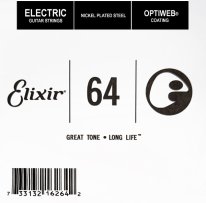 Elixir 16264 Electric Guitar NPS OPTIWEB Coating, Single String .064