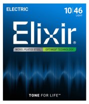 Elixir 19052 Optiweb Light Nickel-Plated Electric Guitar Strings 10-46