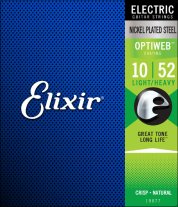 Elixir 19077 Optiweb Lt/Hvy Nickel-Plated Electric Strings 10-52