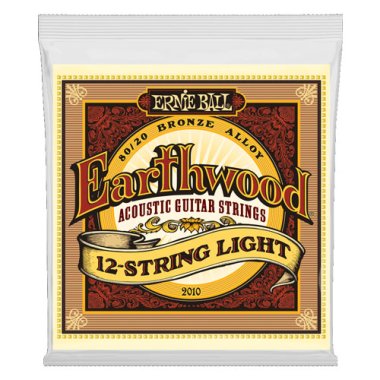 Ernie Ball 2010 Earthwood Acoustic 12-string 80/20 Bronze, Light 9-46