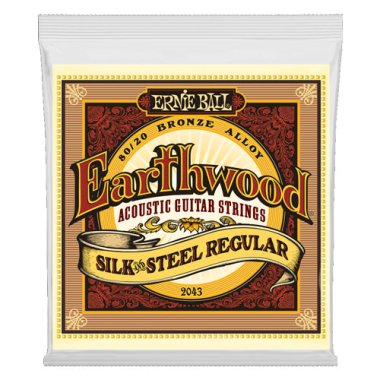 Ernie Ball 2043 Earthwood Silk & Steel 80/20 Bronze Acoustic, 13-56