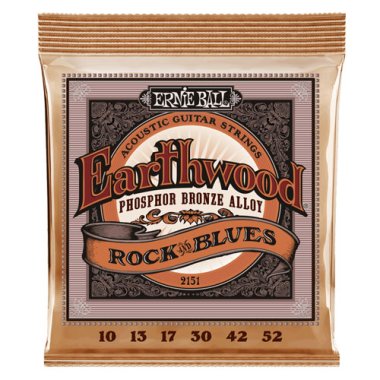 Ernie Ball 2151 Earthwood Phosphor Bronze Acoustic Strings 10-52