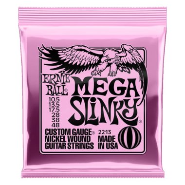 Ernie Ball 2213 Mega Slinky Electric Guitar Strings 10.5-48