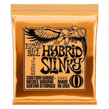 Ernie Ball 2222 Hybrid Slinky Electric Guitar 9-46
