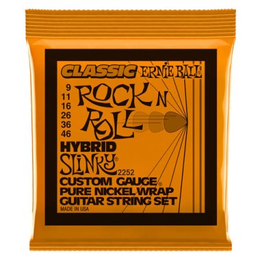 Ernie Ball 2252 Classic Hybrid Slinky Pure Nickel Electric 9-46