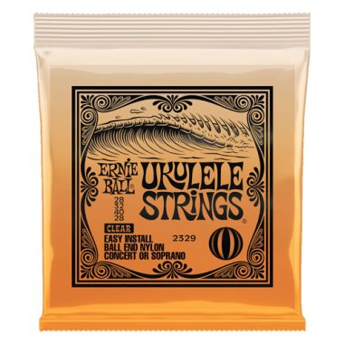 Ernie Ball 2329 Ukulele Ball-End Nylon Strings, Clear