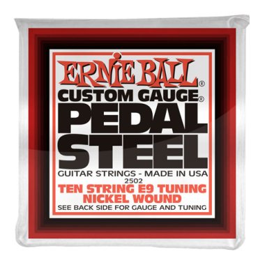 Ernie Ball 2502 Pedal Steel Nickel Wound E9 Tuning, 10 String Set