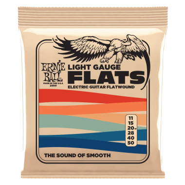 Ernie Ball 2580 Light Stainless Steel Flatwound Electric Strings 11-50