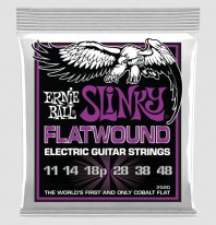 Ernie Ball 2590 Slinky Flatwound Cobalt Electric Strings 11-48