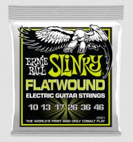 Ernie Ball 2591 Slinky Flatwound Cobalt Electric Strings 10-46