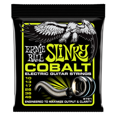 Ernie Ball 2721 Regular Slinky Cobalt Electric Guitar Strings 10-46