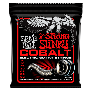 Ernie Ball 2730 Slinky Cobalt 7-String Electric Guitar Strings 10-62