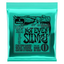 Ernie Ball 3-Pack Not Even Slinky 3626 Electric Guitar Strings 12-56