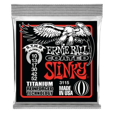 Ernie Ball 3115 Skinny Top Heavy Bottom Coated Titanium RPS 10-52