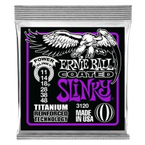 Ernie Ball 3120 Power Slinky Coated Titanium RPS Strings 11-48