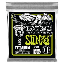 Ernie Ball 3121 Regular Slinky Coated Titanium RPS Strings 10-46