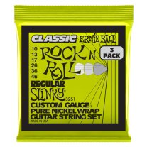 Ernie Ball 3251 Classic Regular Slinky Pure Nickel Electric 10-46 3-Pack