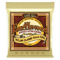 Ernie Ball Earthwood Folk Clear & Gold Ball End 80/20 Bronze Classical