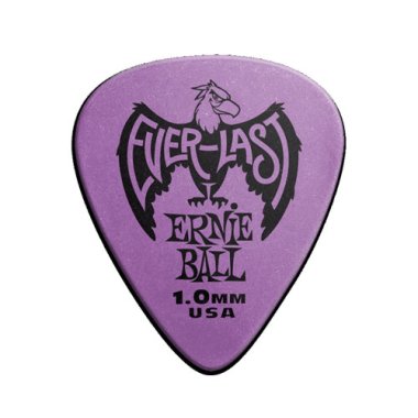 Ernie Ball Everlast Delrin Guitar Pick 1.0mm Purple, One Pick