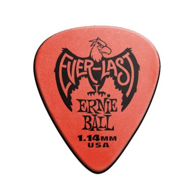 Ernie Ball Everlast Delrin Guitar Pick 1.14mm Red, One Pick