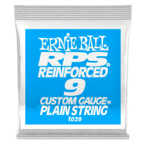 Ernie Ball P01029 Brass Reinforced Plain Electric Guitar .009 Single String