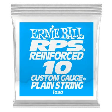 Ernie Ball P01030 Brass Reinforced Plain Electric Guitar .010 Single String