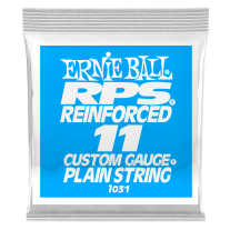 Ernie Ball P01031 Brass Reinforced Plain Electric Guitar .011 Single String
