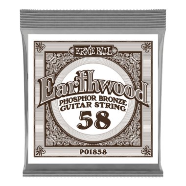 Ernie Ball P01858 Phosphor Bronze .058, Single Acoustic Guitar String
