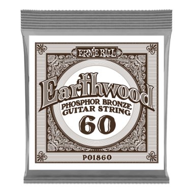Ernie Ball P01860 Phosphor Bronze .060, Single Acoustic Guitar String
