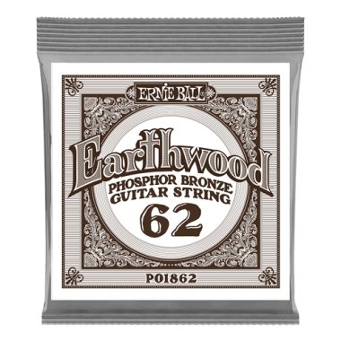 Ernie Ball P01862 Phosphor Bronze .062, Single Acoustic Guitar String