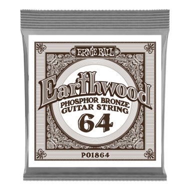 Ernie Ball P01864 Phosphor Bronze .064, Single Acoustic Guitar String