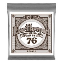 Ernie Ball P01876 Phosphor Bronze .076, Single Acoustic Guitar String