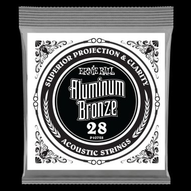 Ernie Ball P10728 Aluminum Bronze Wound Acoustic Guitar Strings, .028