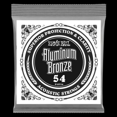 Ernie Ball P10754 Aluminum Bronze Wound Acoustic Guitar Strings, .054