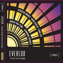 Everlux Nano-Coated Phosphor Bronze Light 12-53 Acoustic Strings