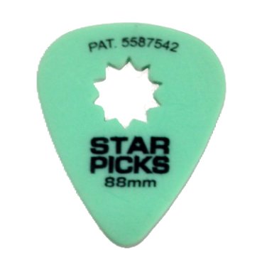 Everly Star Pick, Green .088, One Pick