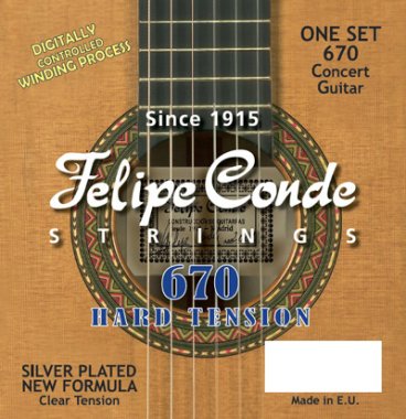 Felipe Conde Concert 740 HT Classical Guitar Strings, Full Set