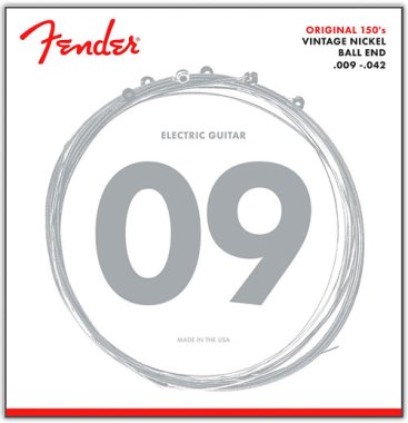 Fender 150L Pure Nickel Electric Guitar Strings Light 9-42
