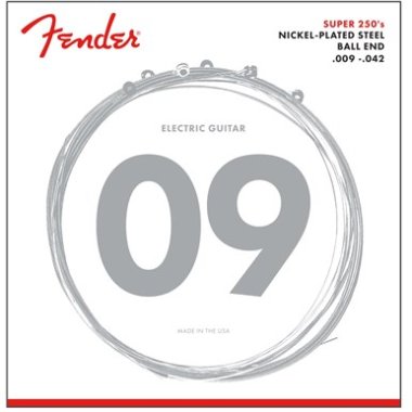 Fender 250L Nickel-Plated Steel Electric Guitar Strings 9-42